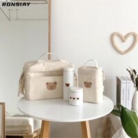 Túi làm mát RONSIAY, Túi đựng tã cho bé Túi giữ nhiệt vải, Túi đựng gấu cách nhiệt dã ngoại