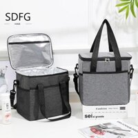 Túi làm mát SDFG Lá nhôm chống rò rỉ cho nam nữ Túi Tote thời trang tủ lạnh dung tích lớn