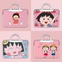 Túi Laptop Chibi Maruko-chan Dành Cho Nữ HP 15.6 inch Asus A Bean 14 Lenovo Pro13 Notebook Dễ Thương