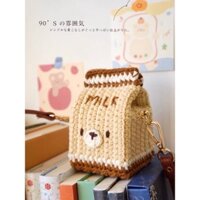 Túi len đeo chéo hình hộp sữa