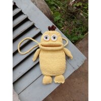 Túi len đựng điện thoại Con Vịt cute