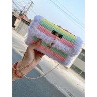 túi len handmade đan sẵn