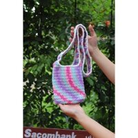 TÚI LEN HANDMADE ĐEO CHÉO. TÚI ĐỰNG ĐIỆN THOẠI SIÊU XINH