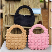 Túi len hạt bắp handmade