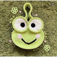 Túi len nhung con ếch handmade
