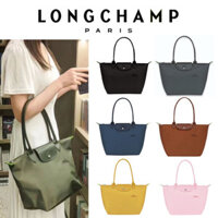 Túi LePliage Longchamp Neo Green Series, Size L * M, Tay cầm dài, Túi mua sắm chống nước có thể gập lại.