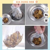 Túi lọc rác, túi lưới lọc rác bồn rửa chén, combo 100 chiếc túi lọc rác