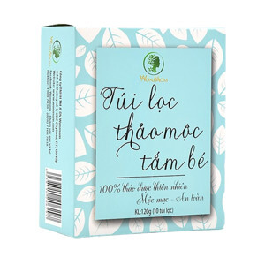 Túi lọc thảo mộc tắm bé WonMom 120g (10 túi lọc)
