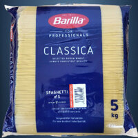 TÚI LỚN 5 Kg / SỐ 5 - MÌ SỢI HÌNH ỐNG CÁC CỠ / Ý / BARILLA No 5 Spaghetti Pasta