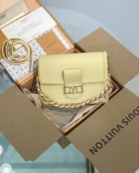 Túi Louis Vuitton LV Mini Dauphine Siêu Cấp Màu Vàng 20cm