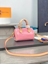 Túi Louis Vuitton LV Nano Speedy Pink Replica 1:1 Cao Cấp 16x10x7.5cm
