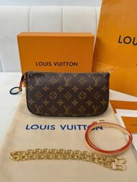 Túi Louis Vuitton LV Wallet On Chain Ivy Họa Tiết Monogram Màu Nâu Siêu Cấp 23.5x12x4.3cm