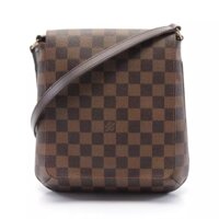 Túi Louis Vuitton musette salsa long strap Damier ebene Shoulder bag PVC leather Brown 5130FACA1F6471GS