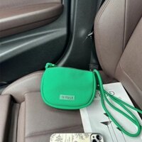 Túi lụa dưới cánh tay thời trang màu sắc đồng nhất, túi đeo chéo trẻ trung kiểu Kangaroo, hàng giao ngay