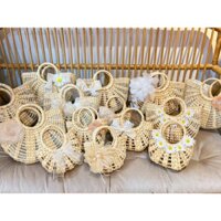 Túi lục bình đan thưa MATHIPDECOR size 15-20-25cm dùng để cầm tay chụp ảnh đi biển hoặc chụp ảnh với áo dài