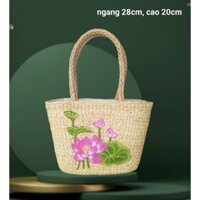 Túi lục bình hoa sen ngang 28,cao 20