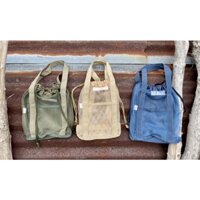 Túi lưới dây rút vintage/ túi đi biển
