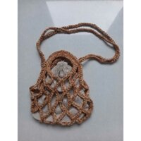 Túi lưới đi biển dễ thương bằng sợi cọ giấy