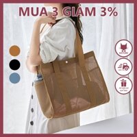 Túi Lưới Đi Biển Đi Bơi Túi Tote Size Lớn Đa Năng Đựng Đồ Dùng Du Lịch Thể Thao