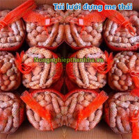 Túi lưới nhựa đựng hoa quả màu đỏ