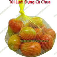 Túi lưới nhựa đựng nông sản màu vàng