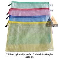 Túi lưới nylon chịu nước có khóa kéo 01 ngăn ERAS A481 A5