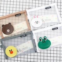 Túi lưu trữ A5 Hàn Quốc, túi đựng hồ sơ có khóa kéo, hộp bút chì, túi đựng tài liệu dễ thương hoạt hình, miễn phí vận chuyển, túi đựng tài liệu di động A4