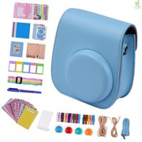 Túi lưu trữ Bộ phụ kiện máy ảnh tức thì 12 trong 1 Tương thích với Fujifilm Instax Mini 11 Bao gồm túi đựng máy ảnh / Dây đeo máy ảnh / Album ảnh / Kẹp ảnh / Phot Came-211