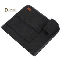 Túi lưu trữ đầu giường Bộ sắp xếp lưu trữ treo nỉ có túi bên trong cho ký túc xá phòng ngủ Màu xám đậm