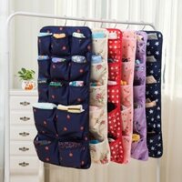 Túi lưu trữ đồ lót và tất trong tủ quần áo, túi treo tường bằng vải, túi treo trong tủ ký túc xá, tổ chức lưu trữ