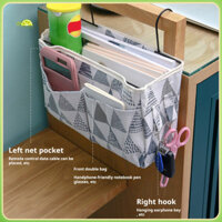 Túi lưu trữ Fianao Bộ sắp xếp lưu trữ đầu giường Dung lượng lưu trữ đầu giường Túi treo có lớp lót chống thấm nước Kệ giường Bungy sắp xếp Caddy với móc chắc chắn cho người mua Đông Nam