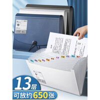 Túi lưu trữ giấy kiểm tra Deli, túi đựng hồ sơ accordion, túi đựng giấy kiểm tra A4 trong suốt nhiều lớp, công cụ tổ chức giấy kiểm tra, túi lưu trữ giấy cho học sinh tiểu học, trung học cơ sở và trung học phổ thông, phân loại dung tích lớn