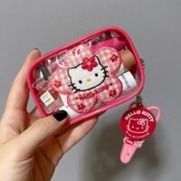 Túi lưu trữ Hello Kitty, túi nhỏ dễ thương màu hồng, túi du lịch tinh tế dễ mang theo