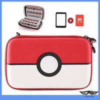 Túi lưu trữ thẻ trò chơi Pokemon Sprite Ball cho Nintendo Switch / Oled / Lite, 120 khe cắm thẻ lưới, Hộp lưu trữ thẻ trò chơi EVA di động Phụ kiện trò chơi NS