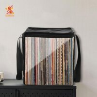 Túi lưu trữ Vinyl dành cho du lịch và bộ sưu tập 29,8x30,5x32,5cm Chắc chắn chắc chắn có tay cầm Phù hợp với bộ sắp xếp CD 12 ''