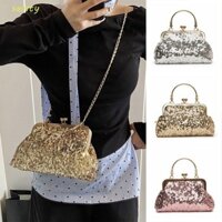 Túi ly hợp buổi tối SAINTY, Dây đeo dây chuyền Top Handle Sequins Túi xách ăn tối, Thời trang thanh lịch sang trọng Bling Túi tiệc cô dâu dành cho nữ
