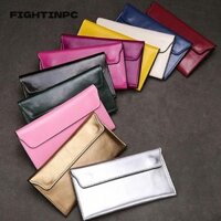 Túi ly hợp FIGHTINPC, Ví dài nữ mỏng bằng da thật, Ví da bò dung tích lớn bền bỉ dành cho nữ