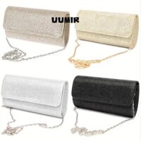 Túi ly hợp UUMIR, Túi dạ hội sáng bóng màu vàng bạc, Túi dây chuyền Mini thoải mái thanh lịch Tiệc cưới