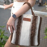 Túi Macrame Xách Tay Túi Đựng Laptop Túi Xách Macrame Giỏ Đựng Laptop Handmade Túi Xách Công Sở Cặp Laptop