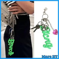 Túi MarsET Charm với trái tim Phụ kiện chìa khóa silicon mềm Thích hợp cho phụ kiện thời trang