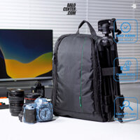 Túi Máy Ảnh Balo Laptop Đựng Máy Ảnh Bảo Vệ Chống Sốc Chống Ẩm, Ngăn Đựng Laptop 17” Rivacase DSLR Backpack 7490