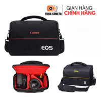 Túi máy ảnh Canon Nikon Camera Bag, Túi đựng máy ảnh đeo chéo có vách ngăn chống sốc