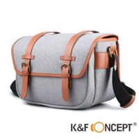 Túi máy ảnh cao cấp KF Concept Cubic light grey