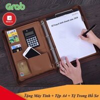 túi máy tính xách tay cho nữ Cặp Đựng Tài Liệu Hồ Sơ Ipad giấy A4 Đa Năng Nhiều Ngăn ( Tặng Máy tính + tệp A4 + Túi hồ s