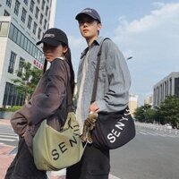 Túi Messenger Phù Hợp Với Nam Dạo Phố Mới Thường Ngày Hợp Thời Trang Một Vai Thể Thao Túi Bánh Bao Nữ Lớn @