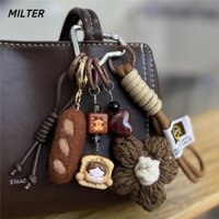 Túi MILTER Charms, Mặt dây chuyền túi hoạt hình POP MART POPBEAN, Dây dệt sang trọng Miu Túi xách màu sắc phù hợp Phụ kiện quyến rũ Quà tặng