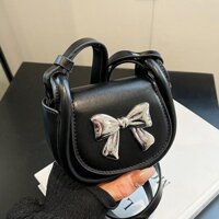 Túi mini niche nơ bạc mẫu mới phong cách dễ thương