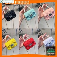 TÚI MINI SILICON QUAI NGỌC XINH XẮN,TÚI CN NHỰA BÓNG MINI