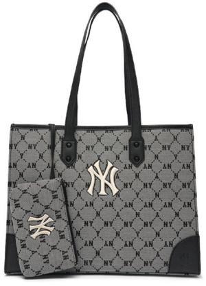 Túi MLB Monogram Diamond Jacquard NY Yankees Brown 3AORL021N