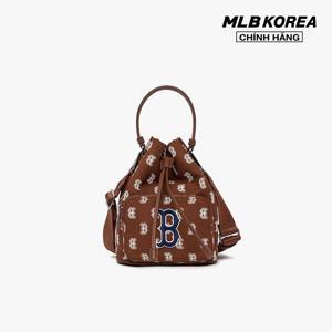 Túi MLB Monogram Jacquard Bucket Bag New York Yankees Black 3ABMS012N